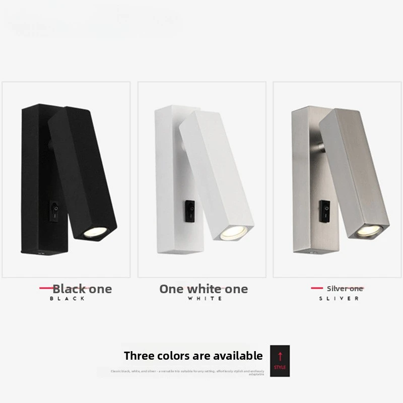 

Современный железный настенный светильник со светодиодной подсветкой и выключателем, прожектор для кабинета, прихожей отеля, читального зала, гостиной, фойе, настенные бра для отеля, лампа