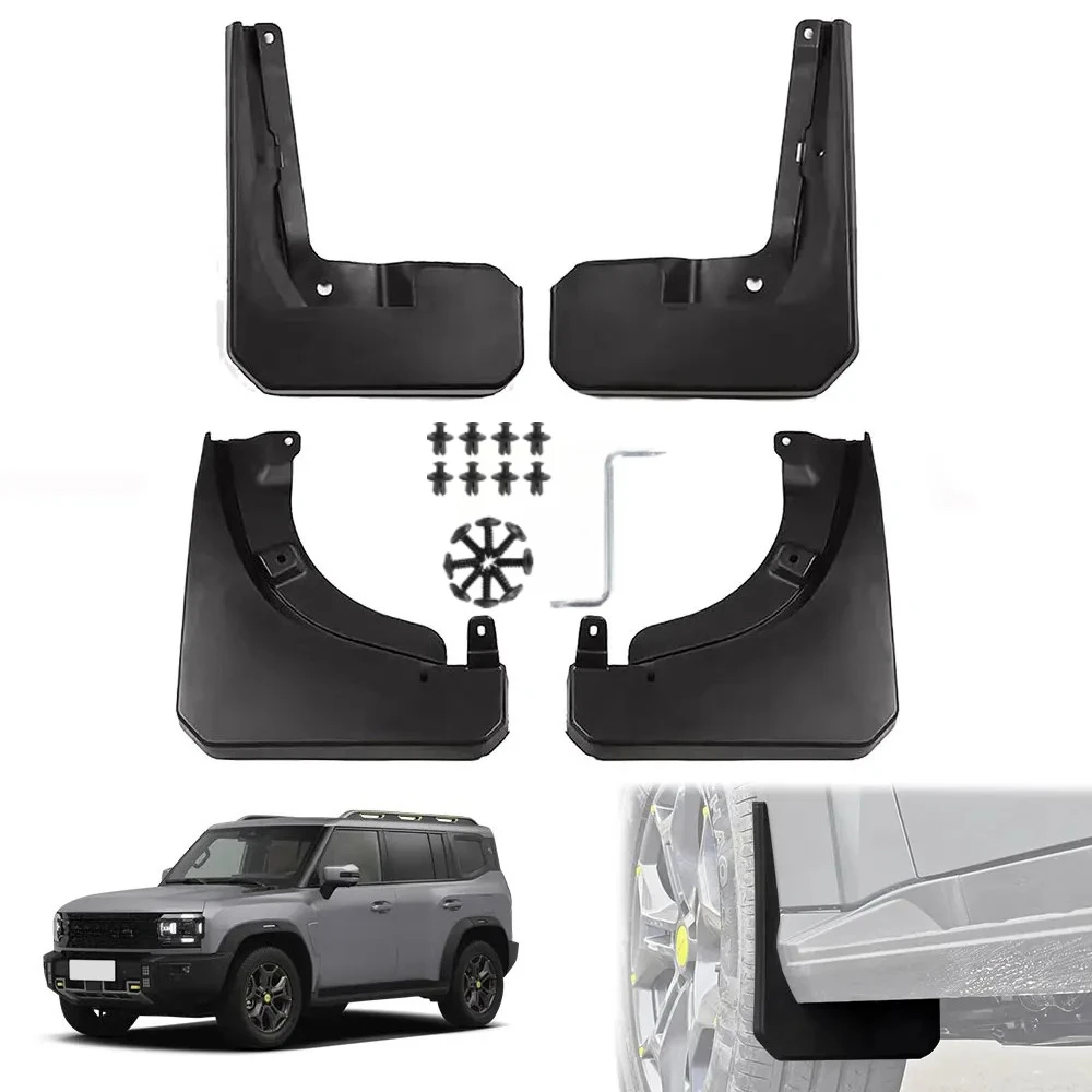 Guardabarros para Jetour T2 Traveller 2023 2024, Protectores Contra Salpicaduras, Guardafangos Delanteros y Traseros, Accesorios para Autos