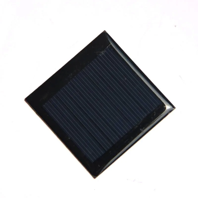 50Pcs/Lot 0.25W 5V 50mA Small Solar Panel 50x50MM Polycrystalline Silicon Drip Plate for Led Light 3.7V Battery Charging