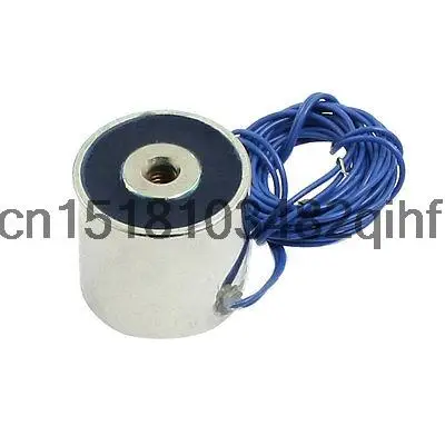 32mm x 30mm 18N Sucked Type Round Solenoid DC 24V 0.1A