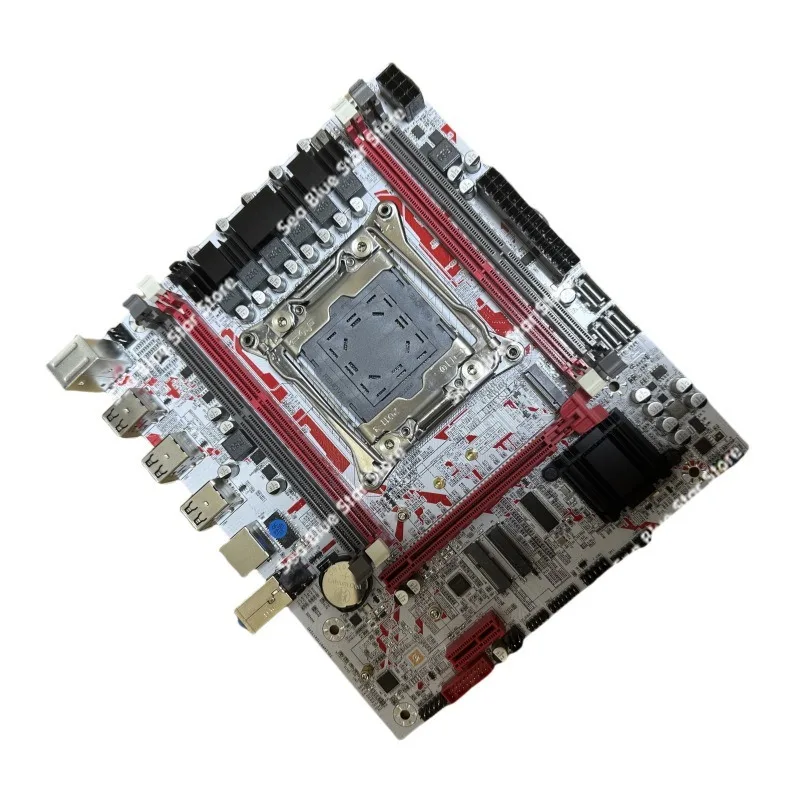 New X99HM Server DDR3 Desktop Computer Main Board EV3 Gigabit Network Interface Card Open More 2666v3