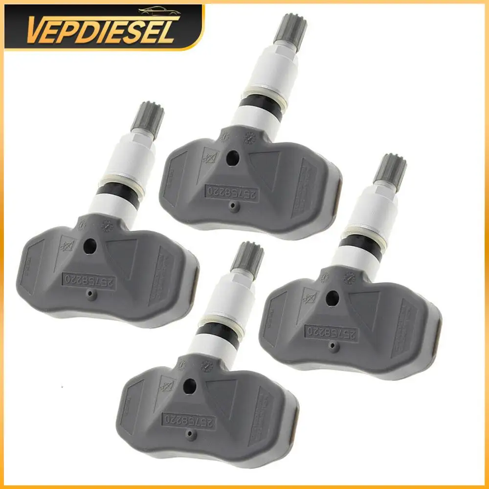 

4PCS TPMS Tire Pressure Monitoring Sensors 25758220 10354988 Chevrolet Corvette Cadillac STS XLR Automotive Sensor Accessories