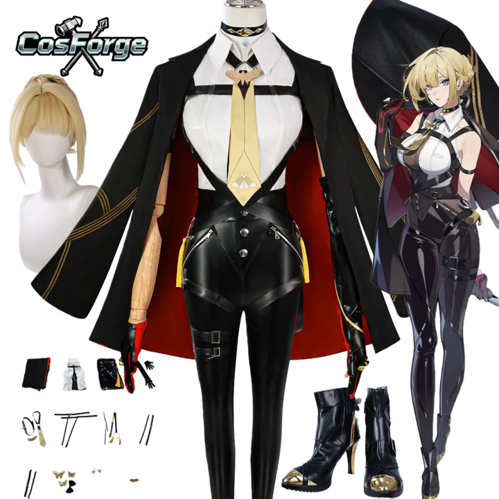 أزياء لعبة Zenless Zone Zero التأثيرية ZZZ Agent Evelyn ملابس لعب الأدوار الزي القتالي بدلة حفلات الهالوين الأنيمي #1