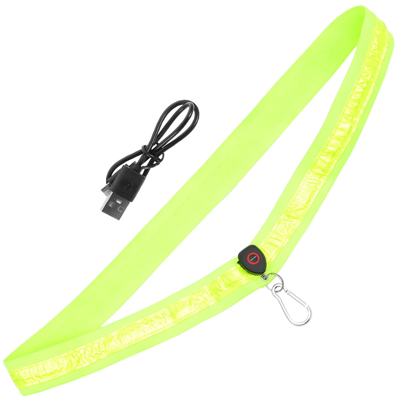 حزام كتف مضيء من النايلون المتوهج LED حزام ليلي للجري والمشي لمسافات طويلة وركوب الدراجات مع إبزيم حزام خفيف الوزن حزام كتف مضيء