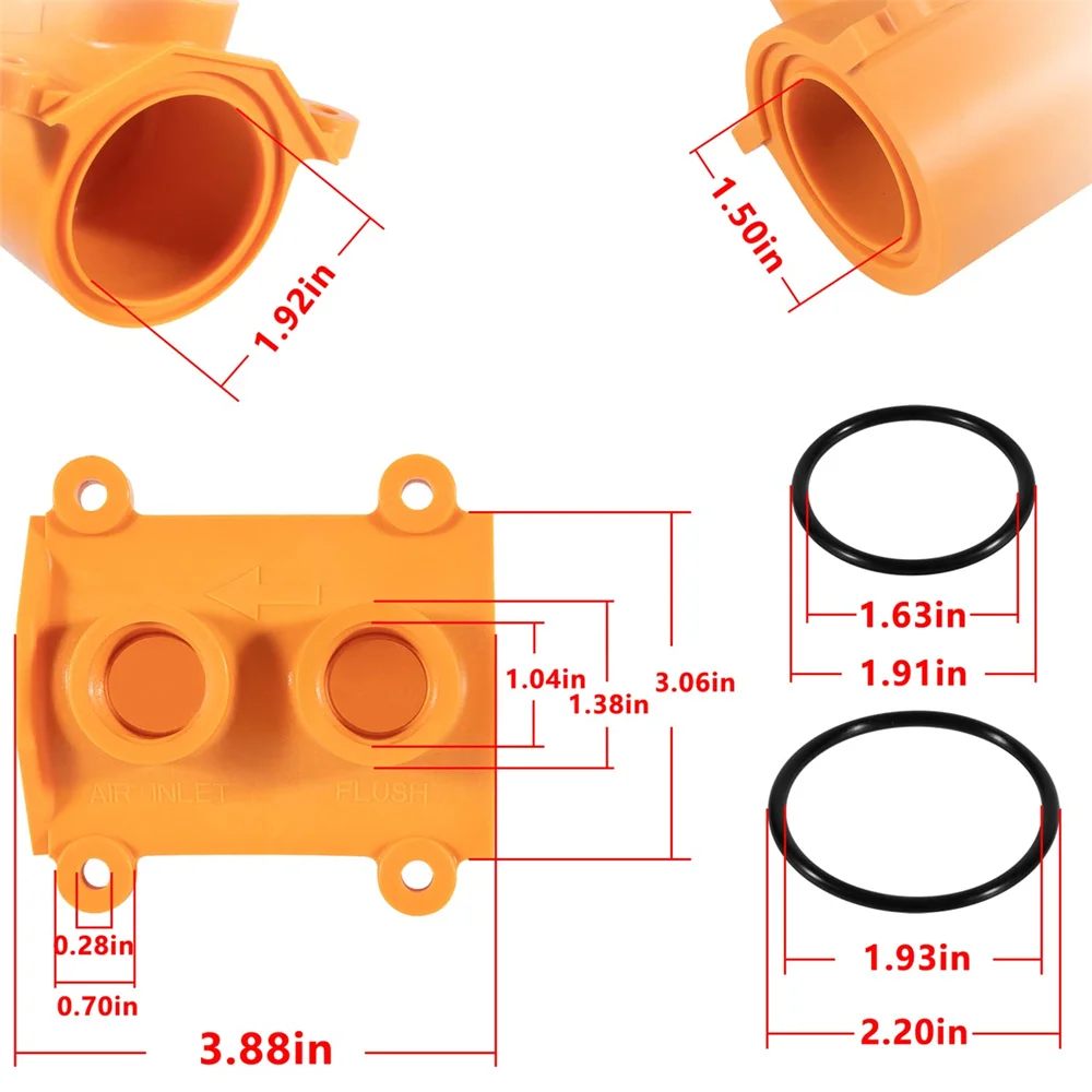 RK1-350BOF Blow-Out Flush Fitting & O-rings Lawn and Garden Repair Kit  for 1