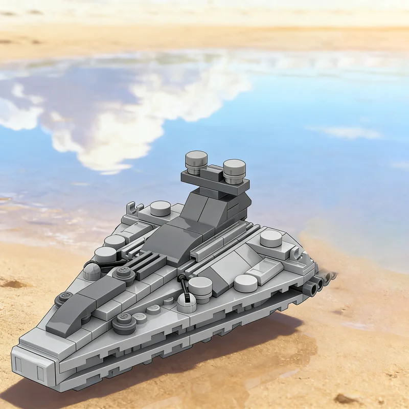 138pcs MOC Imperial St R Destroyer Micro Star Battle Model Building Blocks Construction Christmas Gifts Idea Education Toy Brick