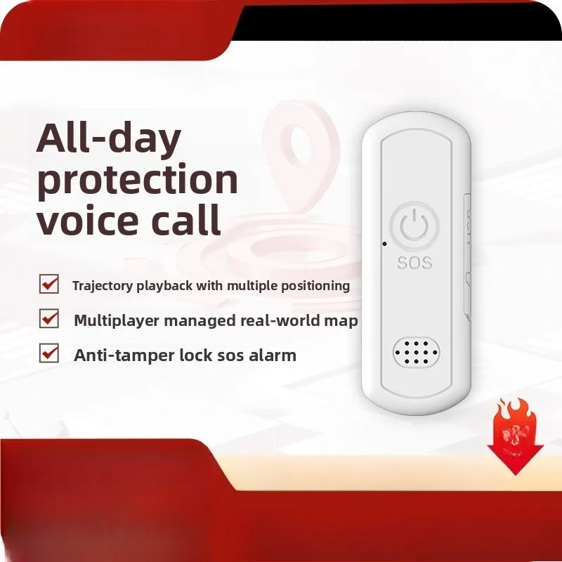 

GPS Locator Carries A Button Locator, SOS One-button Alarm, Anti-loss Device for The Elderly and Children