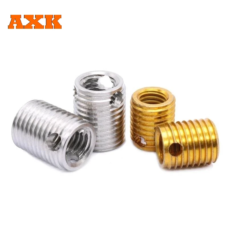 M3 M4 M5 M6 M8 M10 M12 M14 M16 Galvanized Carbon Steel/ Stainless Steel Thread Repair Triple-Hole Insert  Self-tapping Bushing