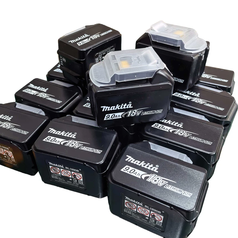 

BL1860B Makita Rechargeable Lithium Battery 18V 9000mAh High Capacity with LED Indicator for Makita Cordles Power Tool Battery