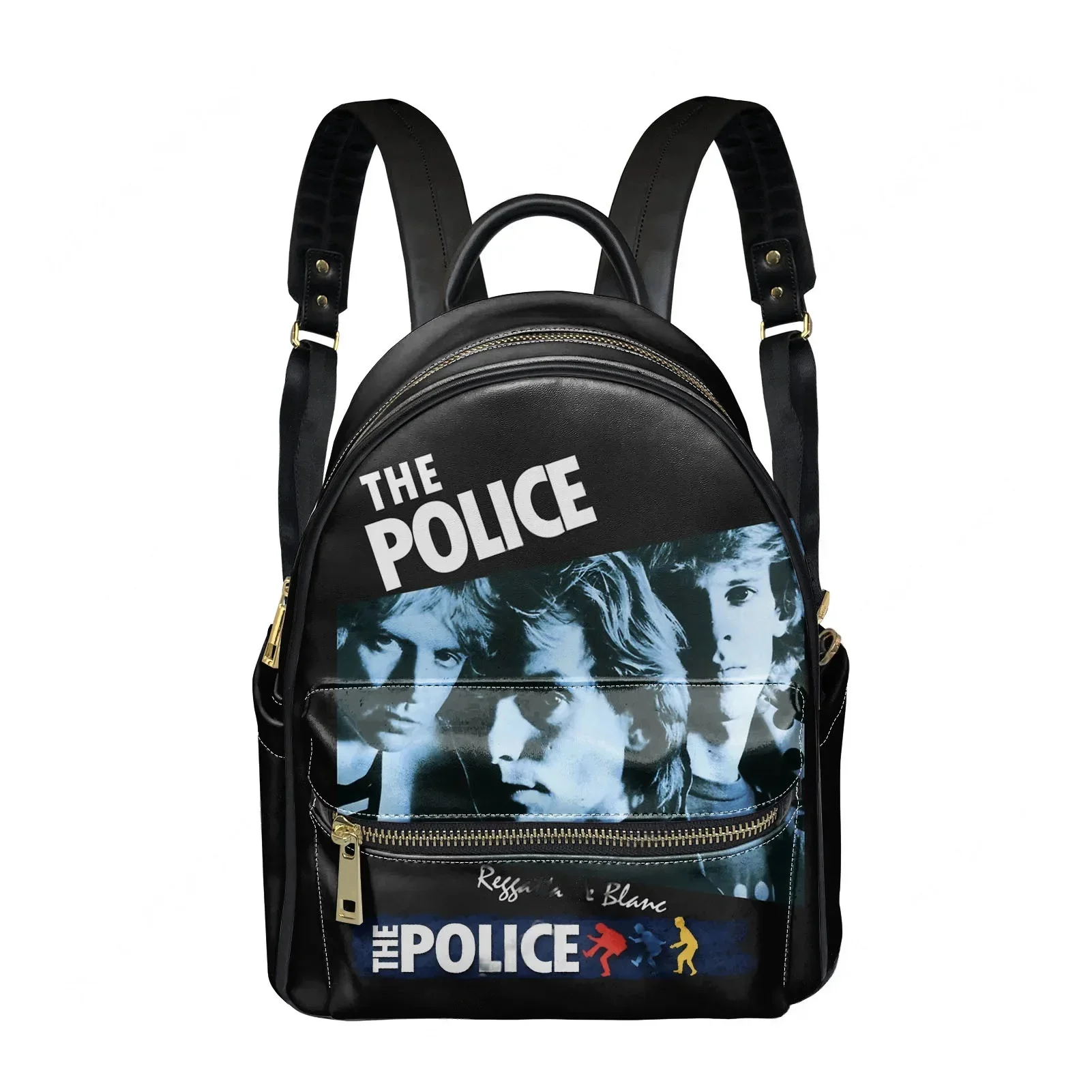 The Police Rock Band Backpack Womens Men Vintage Personalized Double Shoulder Bag Business Travel Bookbag Rucksack Gift Daypack