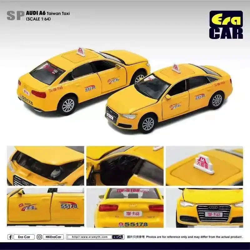 Era Car 1:64 A6 Testing Livery 1ST Special Edition Taiwan Taxi Diecast Model Car