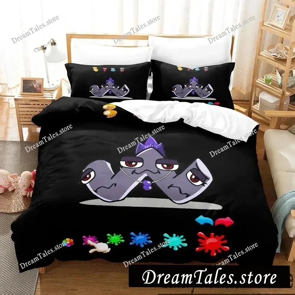 3D Print Cartoon Alphabet Lore A-Z Bedding Set Boys Girls Twin Queen King Size Duvet Cover Pillowcase Bed boys Adult592FQH