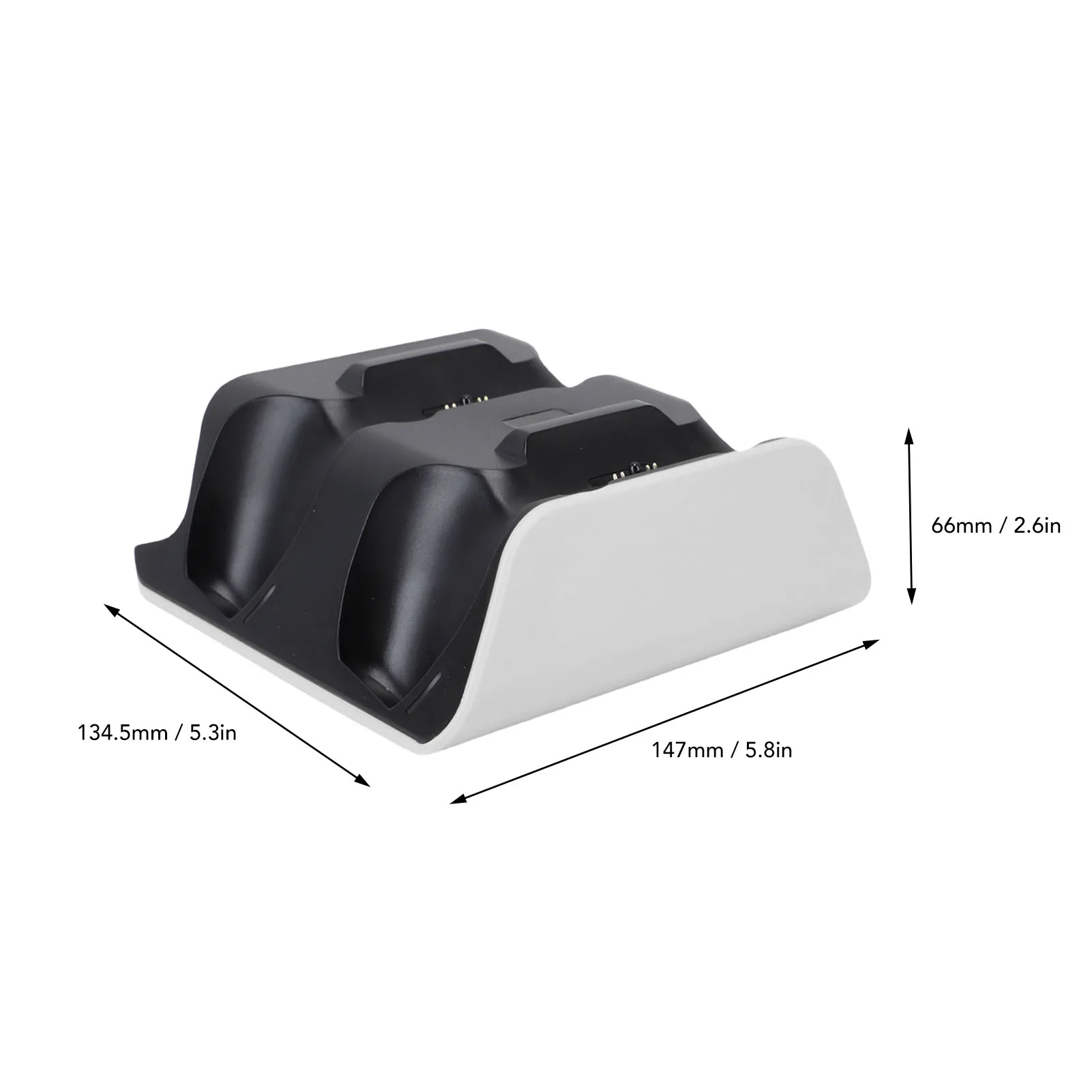 Controller Charging Station Seamless Fit Efficient and Fast LED Indicator Dual Controller Charger Base for Game Console Handle
