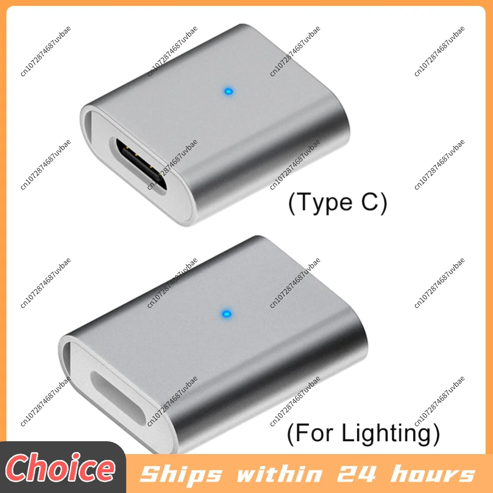 Type-C/8 Pin Female To Magnetic 3Pin Adapter Aluminum Alloy Fast Charging Converter for Laifen Wave Electric Toothbrush