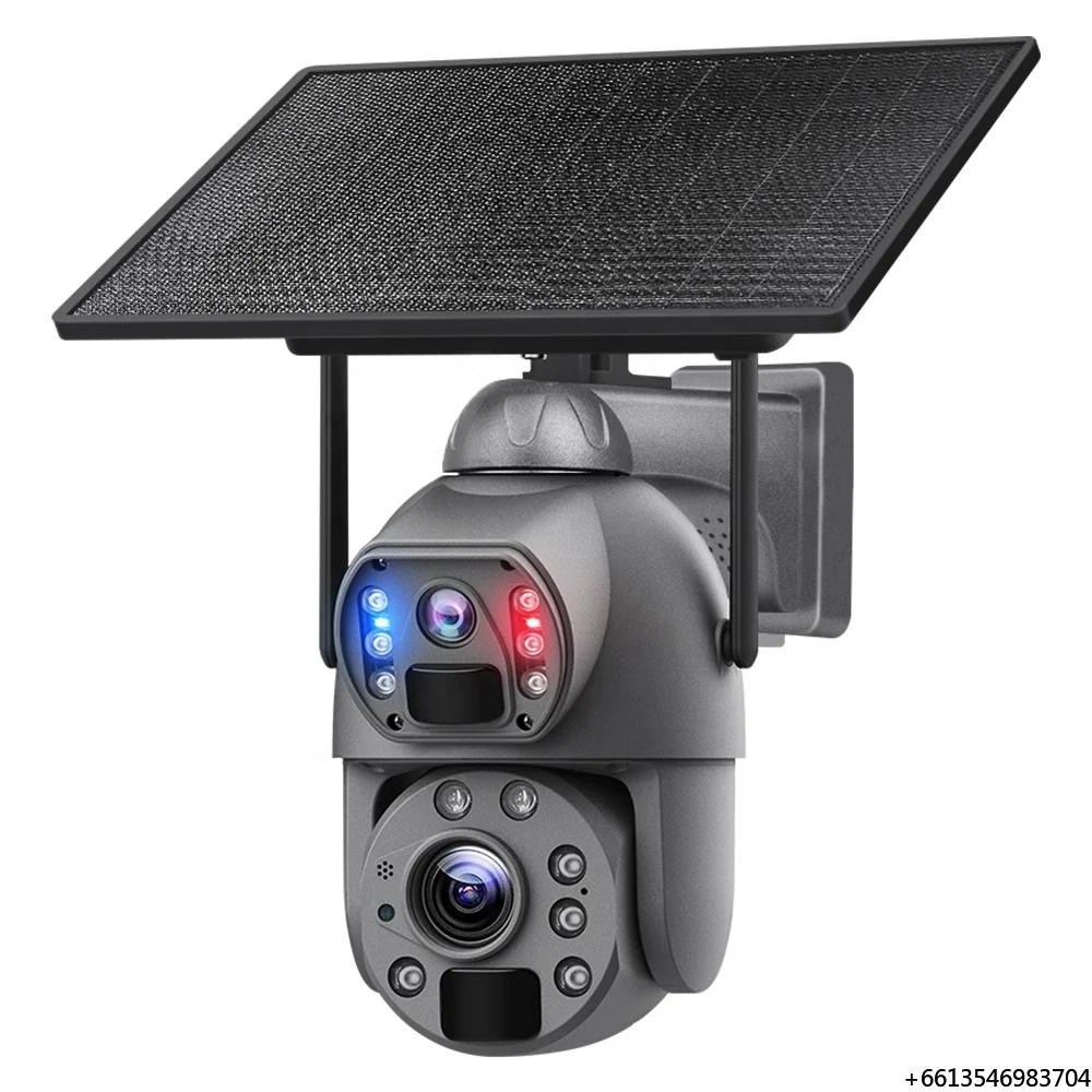 

Solar Camera Wireless WIFI Surveillance with 10X Optical Zoom Night Vision 360 Degree Solar Cctv Camera 4g Sim Card