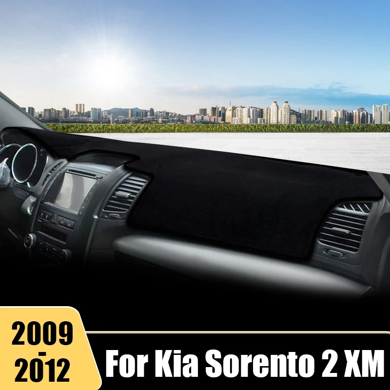 

For Kia Sorento 2 XM 2009 2010 2011 2012 Car Dashboard Cover Avoid Light Mat Non-Slip Pad Instrument Panel Carpet Accessories