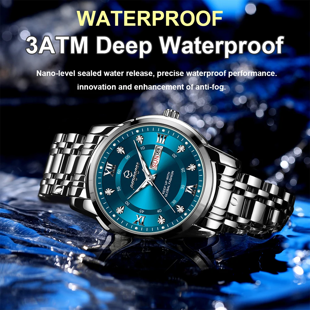 2024 Top Brand Luxury Fashion Diver Watch Men 30ATM Waterproof Date Clock Sport Watches Mens Quartz Wristwatch Relogio Masculino