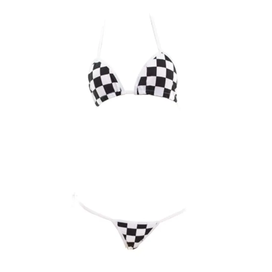 

SINGUYUN Womens Micro Bikini Kawaiii Anime Cosplay Lingerie set Tiny Bra Thong Panty Bottom Extreme Swimwear Cute