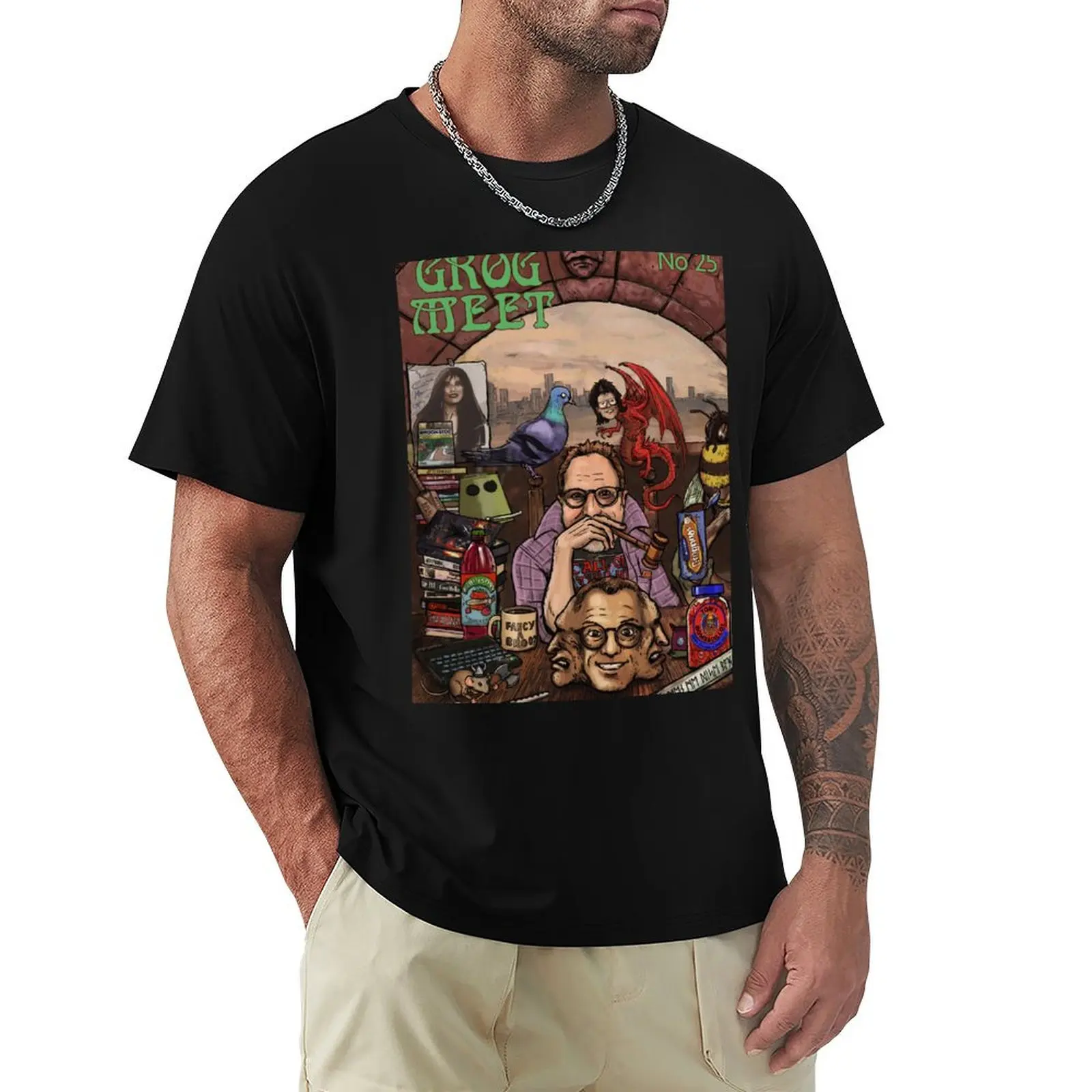 GROGMEET 25 - Judge Blythy's Desk T-Shirt Basic Tee Shirt for Everyday Outfit