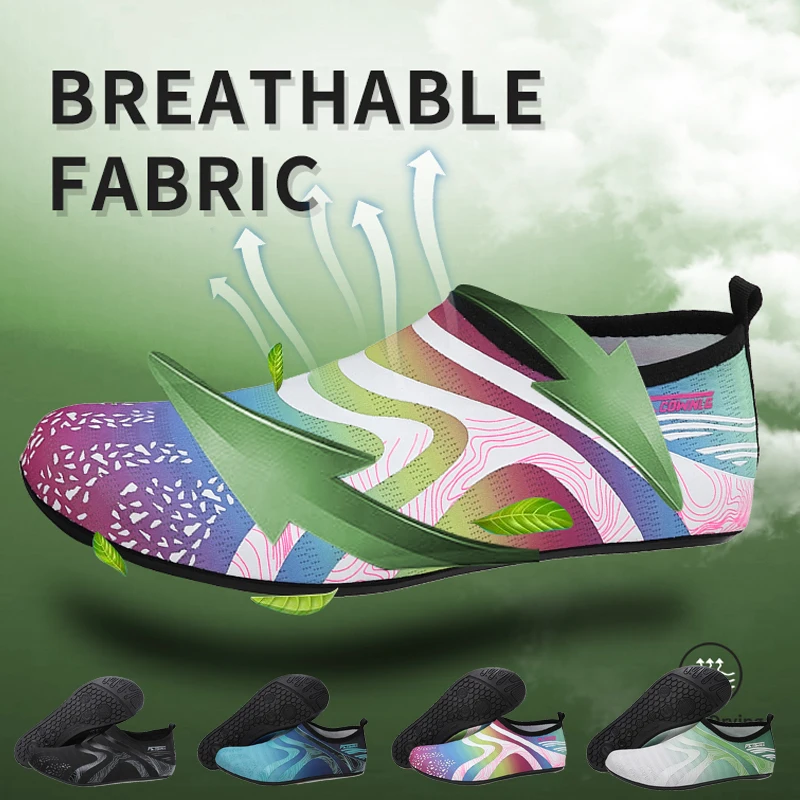 

Men Water Aqua Shoes Women Swimming Sneakers Barefoot Sandals Beach Wading Flats Unisex Breathable Quick Dry Footwear