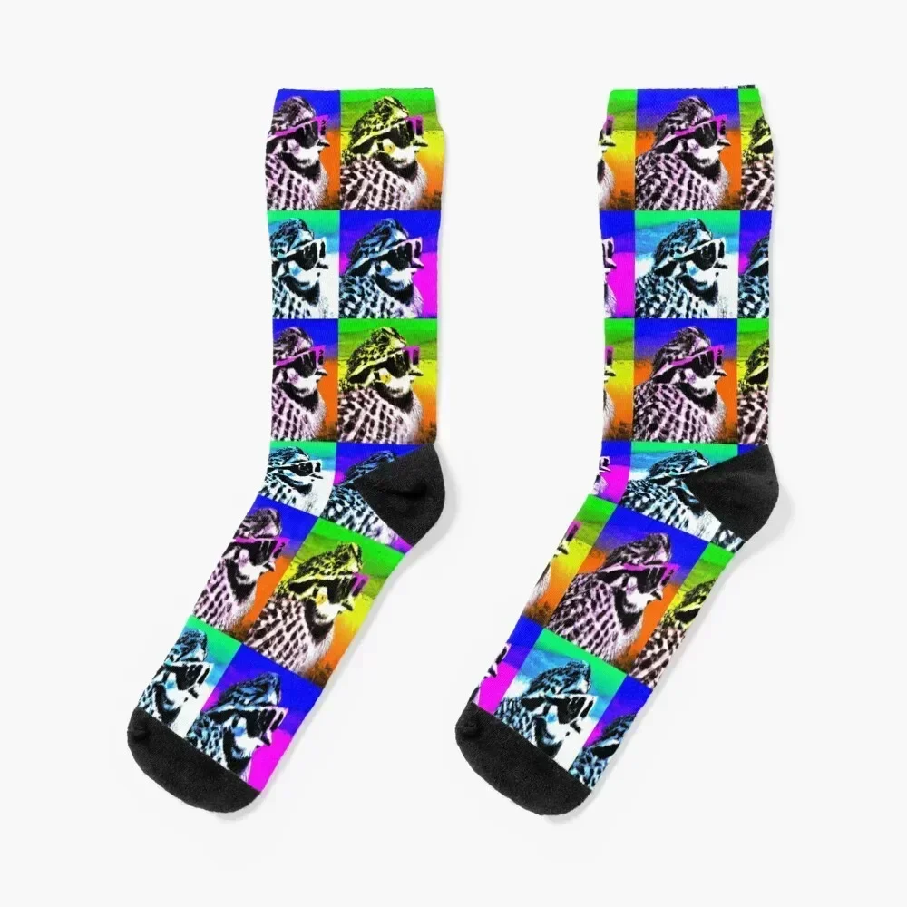 

Good ol' Bobwhite Critter Tribute ... Andy Warhol Pop Art Style Socks Christmas Wholesale winter Toe sports Man Socks Women's