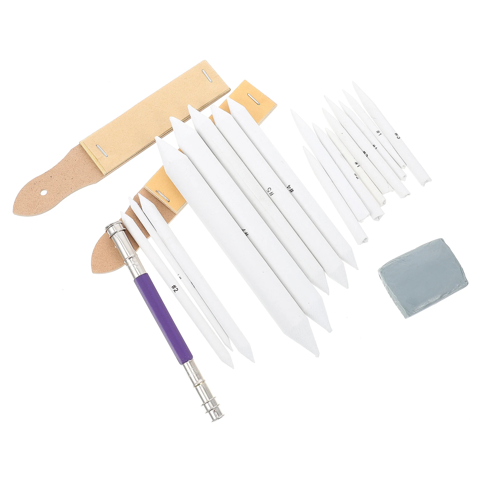 

Sketch Tool Blending Paper Stump Drawing Supplies Lightweight Durable Practical Charcoal S paper Eraser Extender Storage