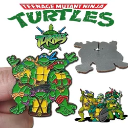 Adolescente Mutant Ninja Turtles spilla TMNT Cartoon Anime periferiche metallo smalto Pin vestiti zaino decorazione Badge accessori