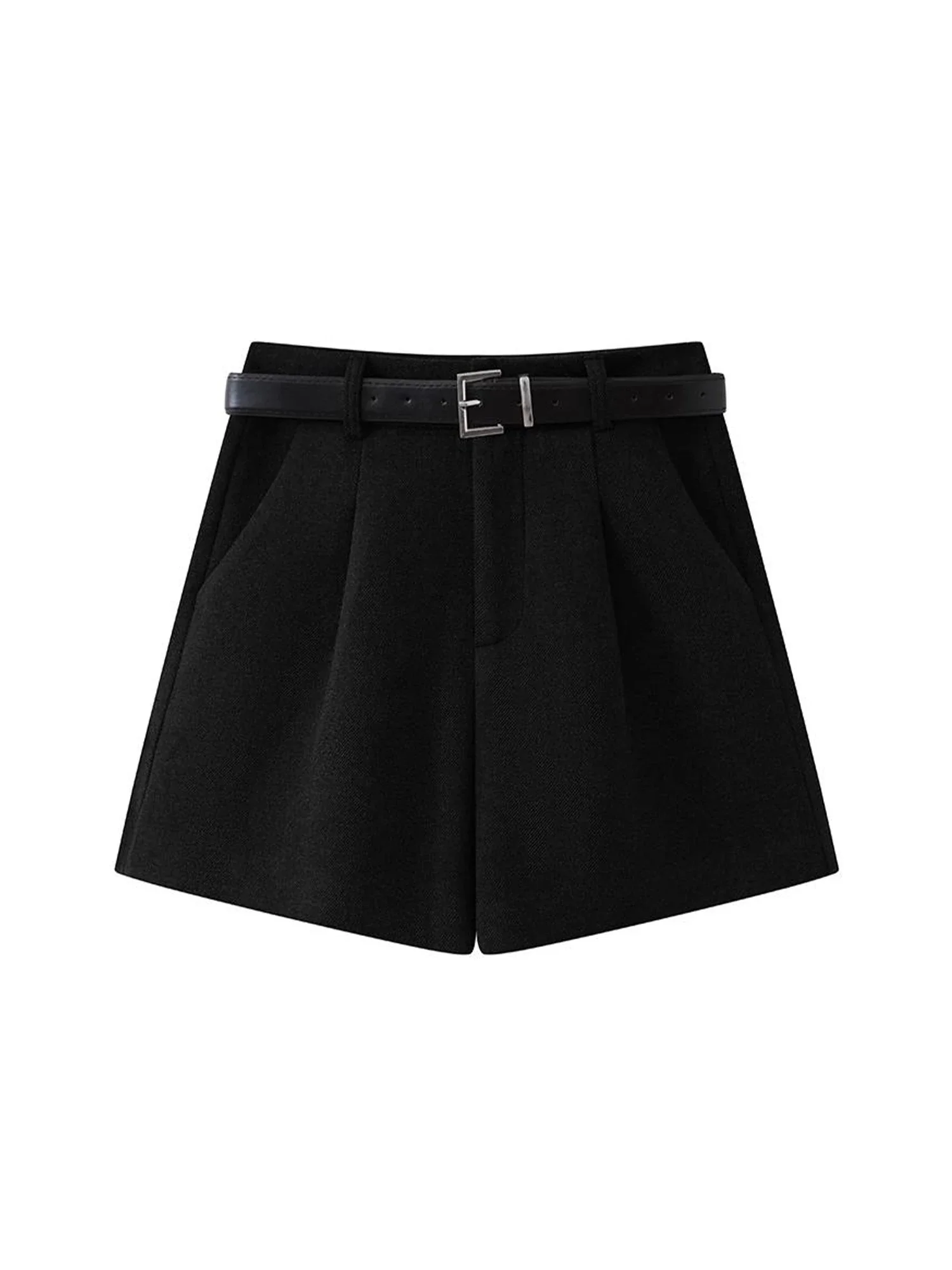 Women's Grey Micro Shorts Woolen Booty Shorts Harajuku 2000s Y2k Gyaru Pants Emo 2000s Clothes Spring Autumn