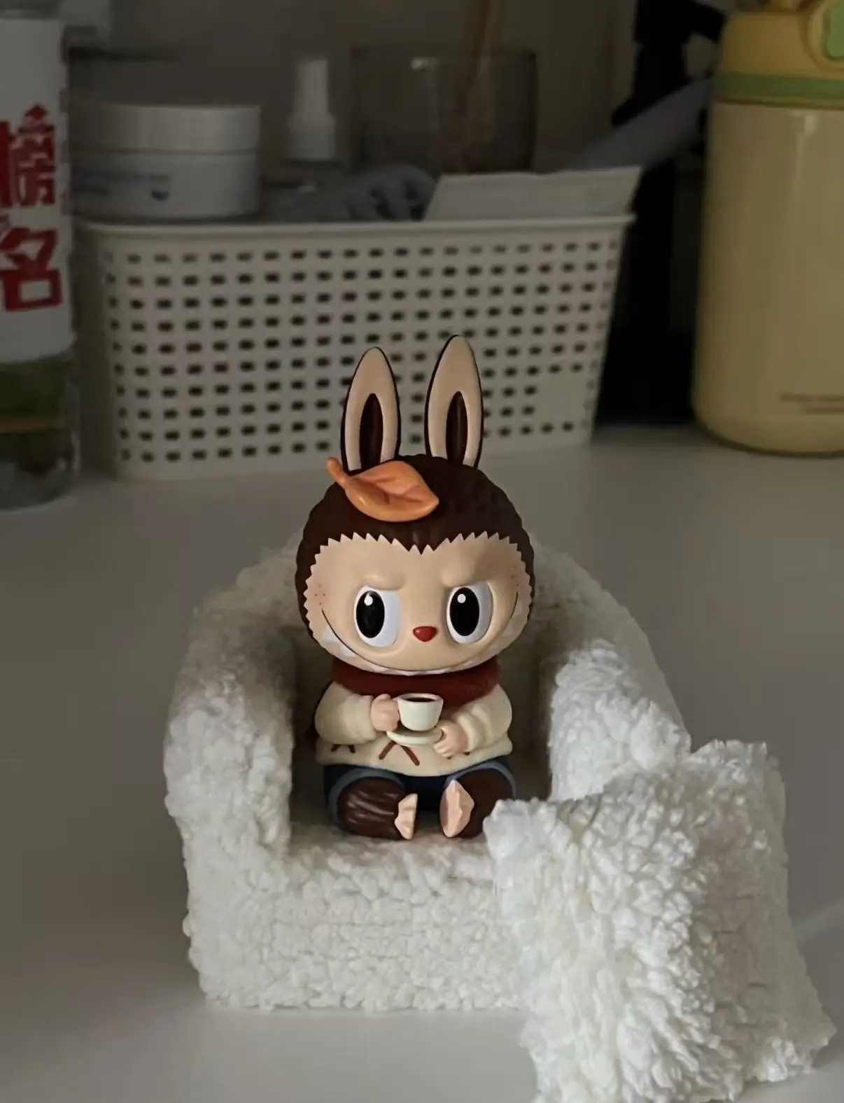 POP MART ZIMOMO Warm Sweater Series Kawaii Anime Blind Box Toys Action Figure Surprise Mystery Dolls for Girls Gift