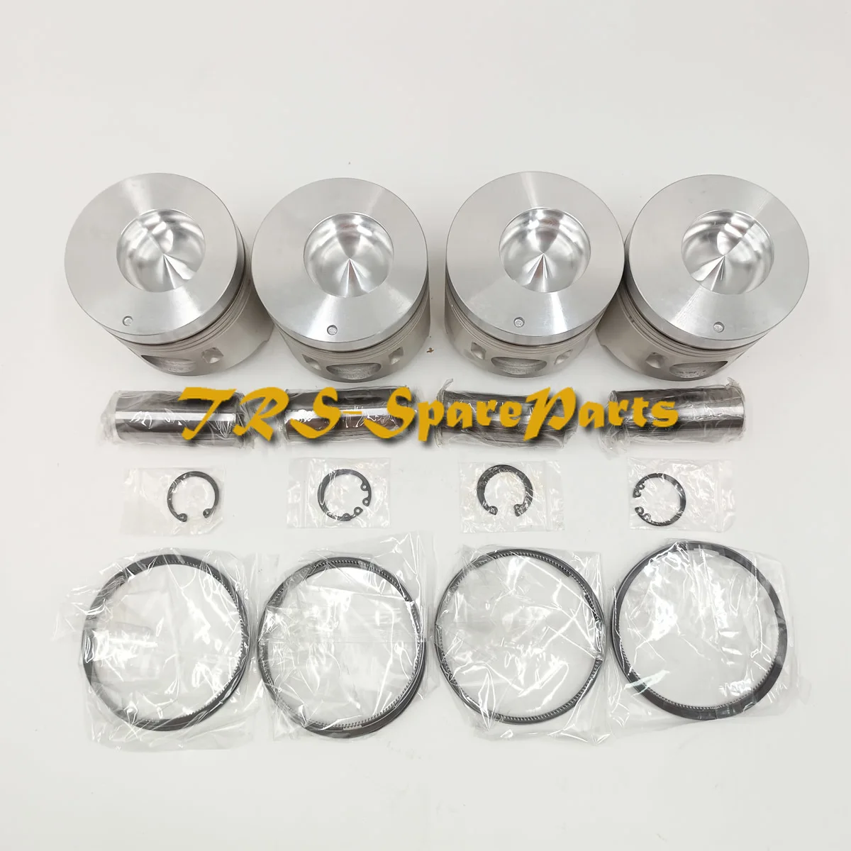 

New 4 Sets STD Piston Kit With Ring ME016895 Fit For Mitsubishi 4D33 Engine 108MM