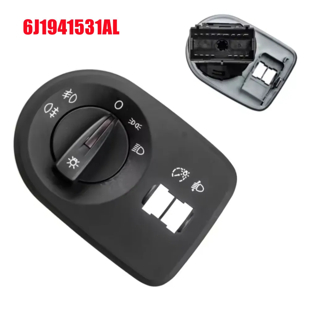 

Black For Seat Ibiza 2009-2015 Car Headlight Fog Light Switch Cover Fog Lamp Control Car Part 6J1941531AL 6J1941531J 6J1941531AM