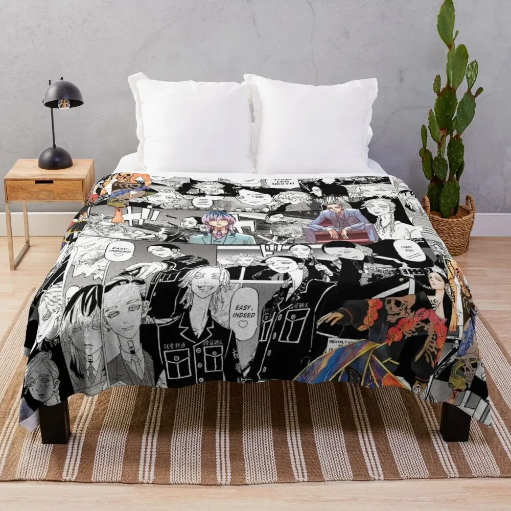 Haitani Brothers (Rindou & Ran) Manga Collage TR Throw Blanket Heavy Comforter Blankets