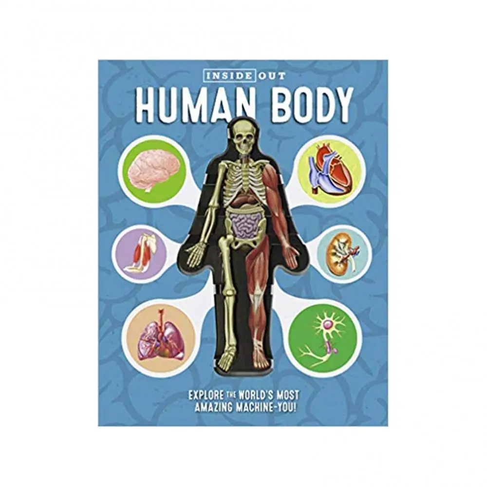 Human Body Structure 3D Picture Anatomy English Popular Science Book Early Education Books Kid Gifts