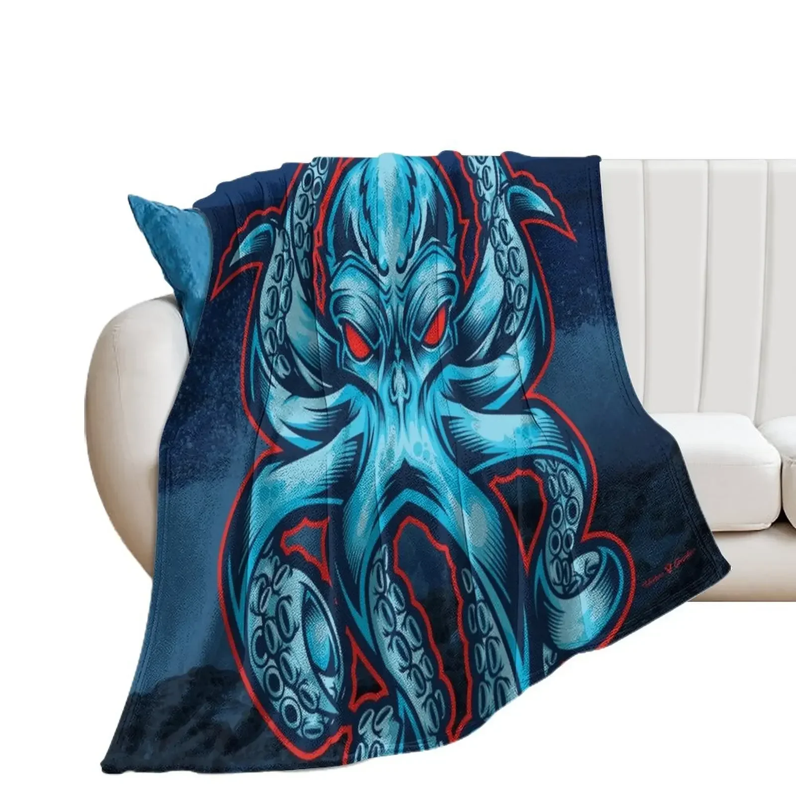 The Kraken Throw Blanket Flannel Fabric Soft Beds Blankets For Baby Bed covers Blankets