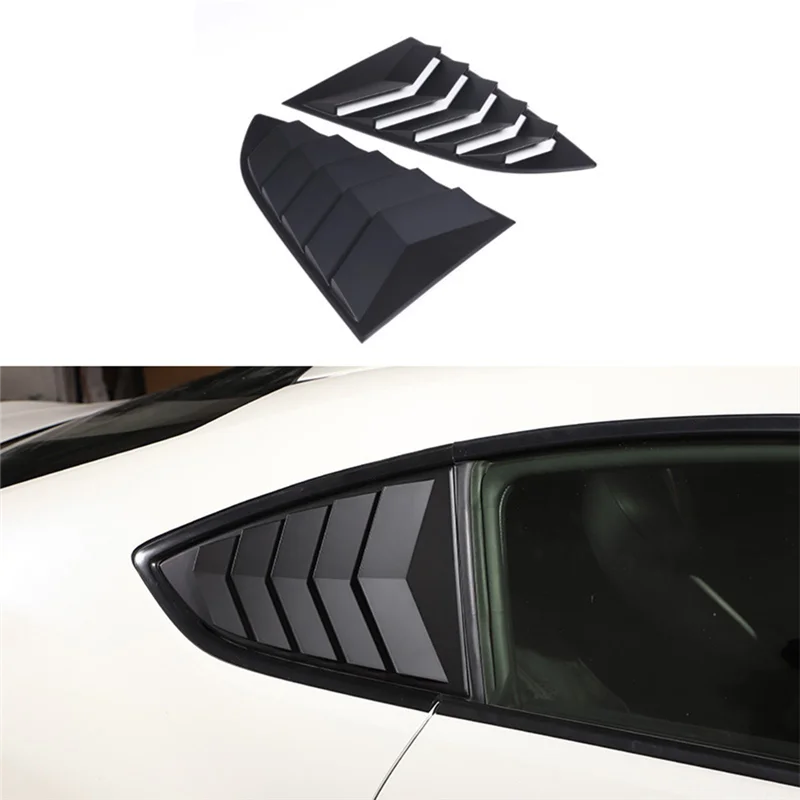 Car Rear Triangle Blinds Windshield Sunshade for Subaru BRZ Toyota 86 2022+ Car Trim Accessories Matte Black