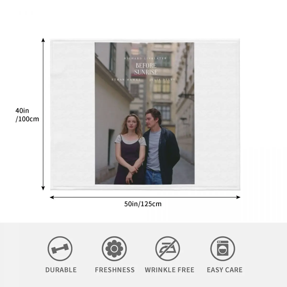 قبل شروق الشمس ملصق رمي بطانية الفانيلا النسيج منقوشة على أريكة أريكة البطانيات لبطانيات الطفل #4