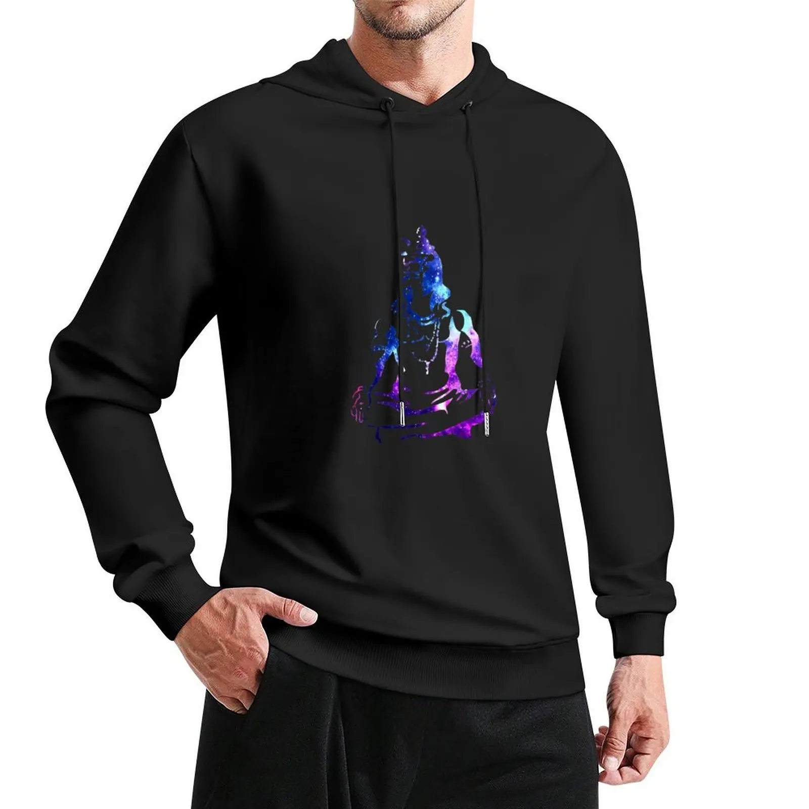 Adiyogi Meditating Galaxy Art Pullover Hoodie autumn blouse autumn new products graphic hoodie