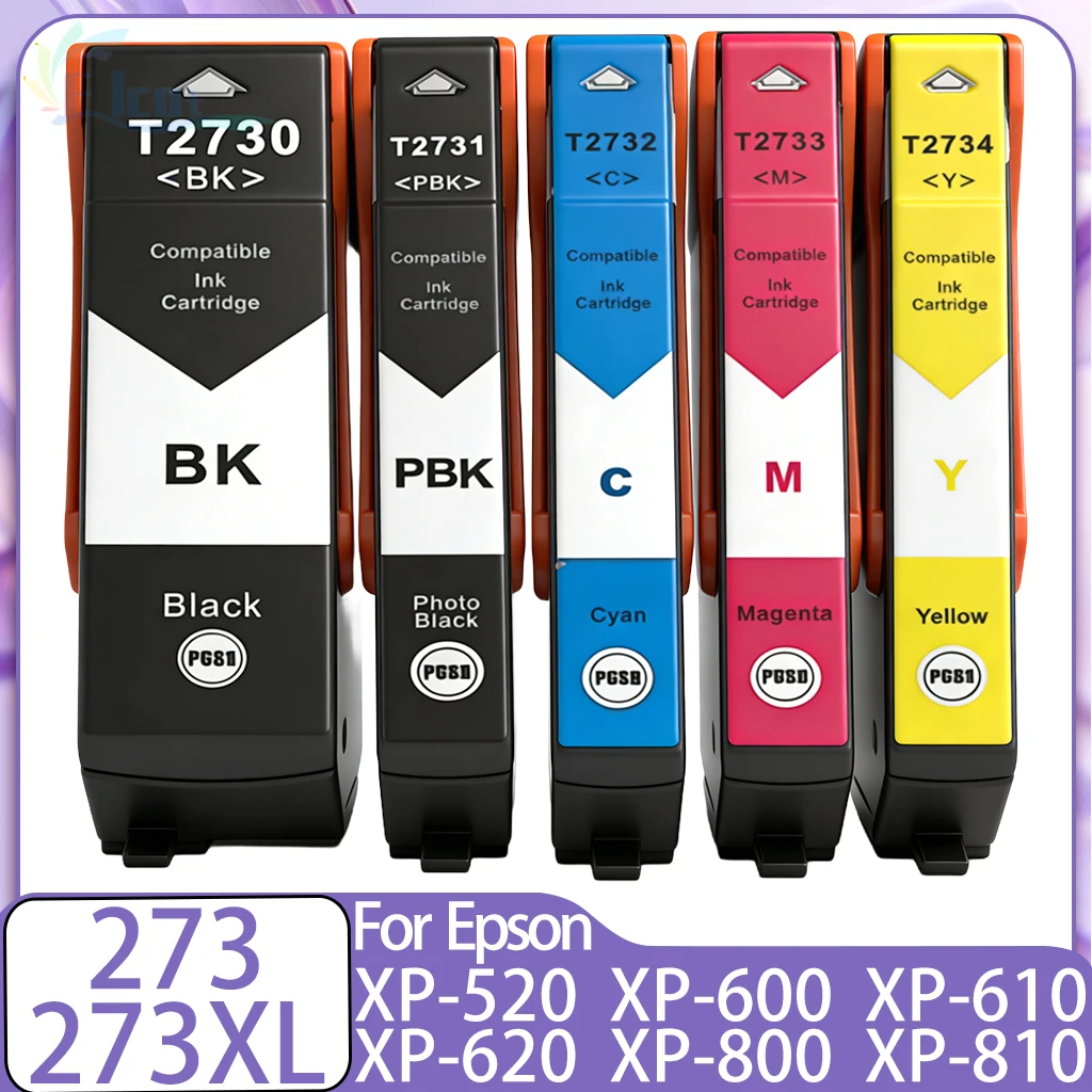273 273XL T273 T2730 T2731 T2732 Ink Cartridge Compatible For Epson XP-520 XP-600 XP-610 XP-620 XP-800 XP-810 XP-820 printer Ink