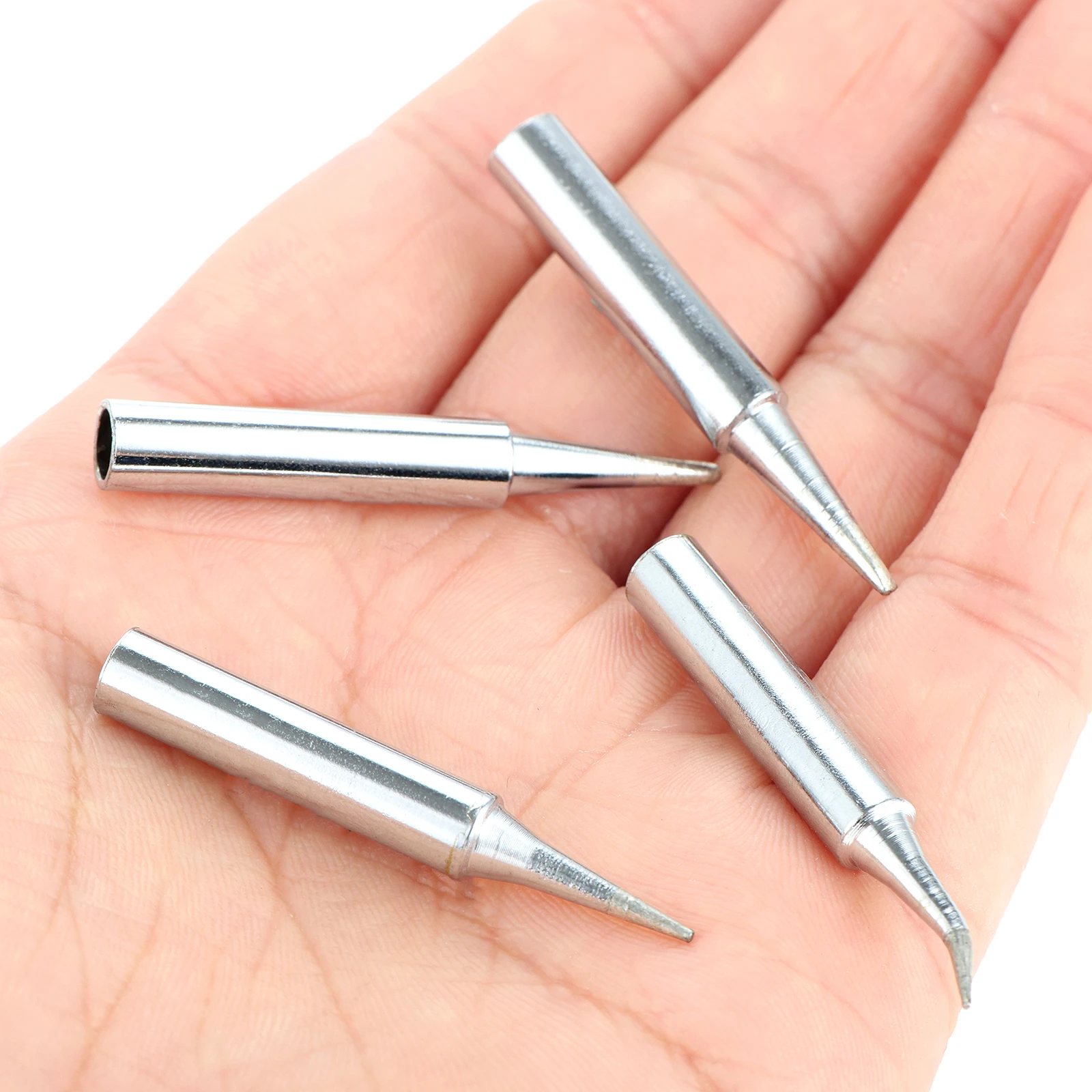 17 Pcs Soldering Iron Tips Set Fit for 936 Soldering Stations Electric Soldering Iron Head Universal 900M Copper Welding Heads