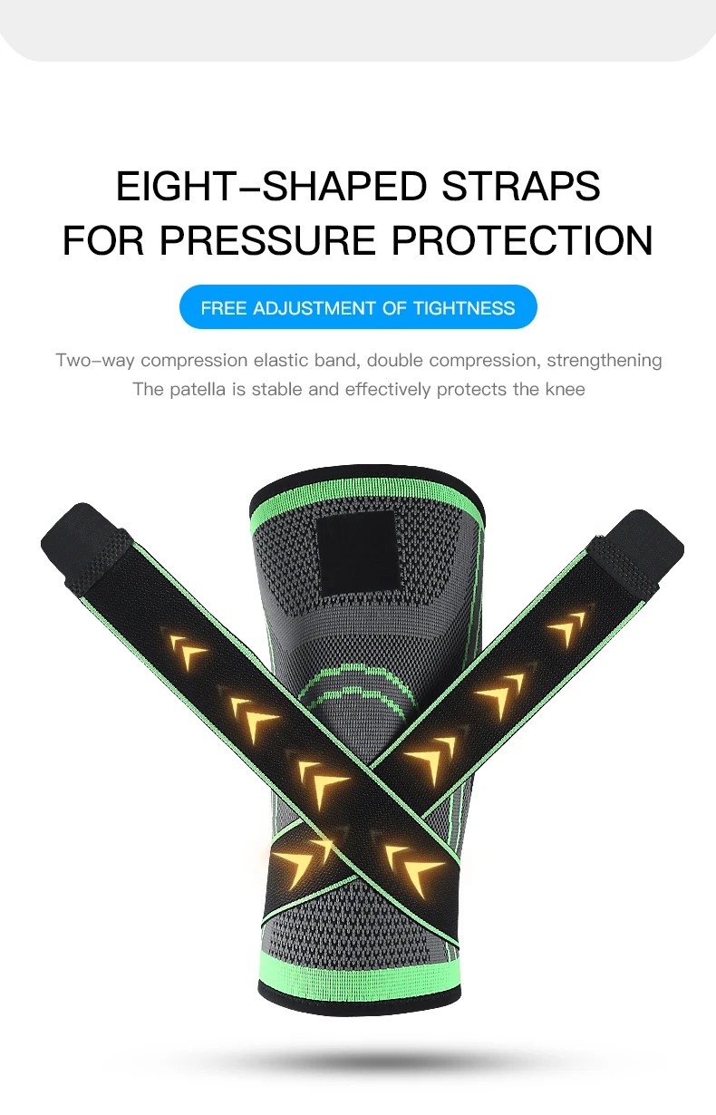 Vilico Strap Style Protective Exercise Pressure and Breathable Knee Pads Fitness Running Basketball Sports Tendon Protection image 3