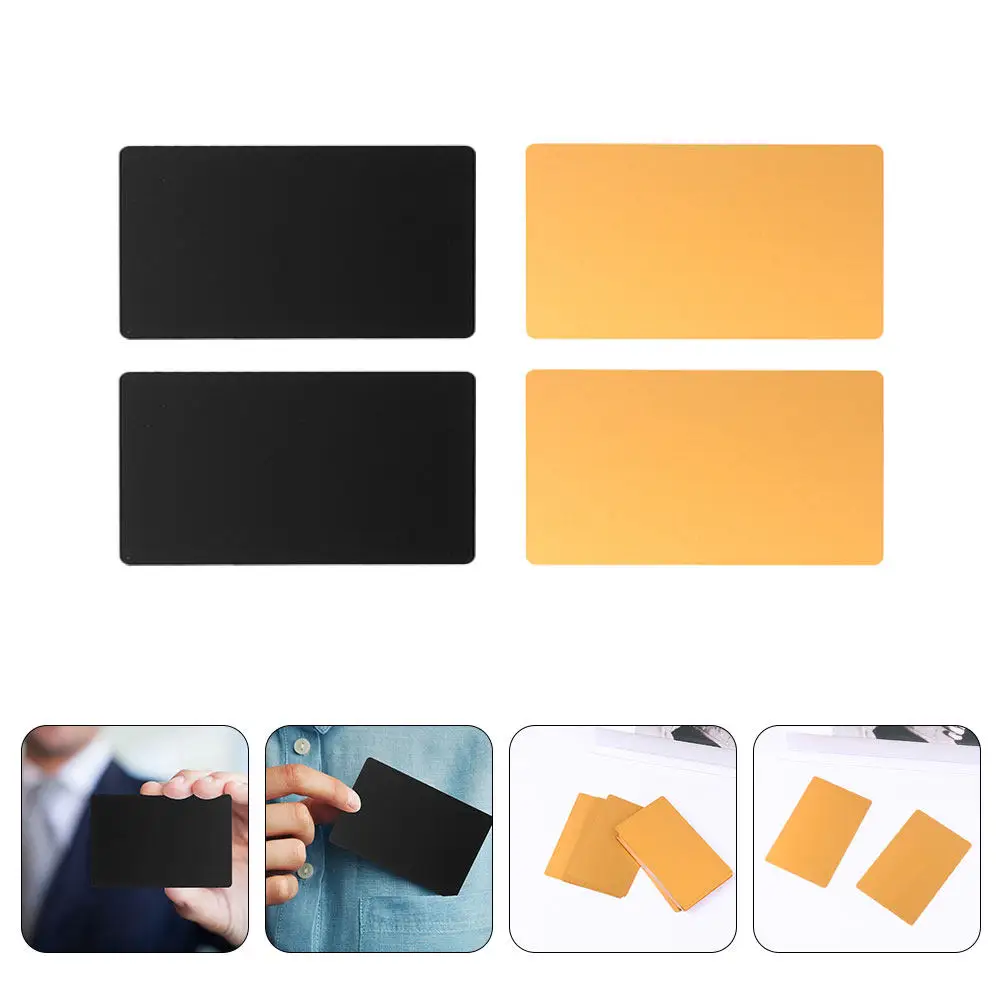 

100 шт. алюминиевых заготовок для визиток, металлические бизнес-карты для гравировки и лазерной маркировки, долговечные, стильные, минималистичные заготовки для карт