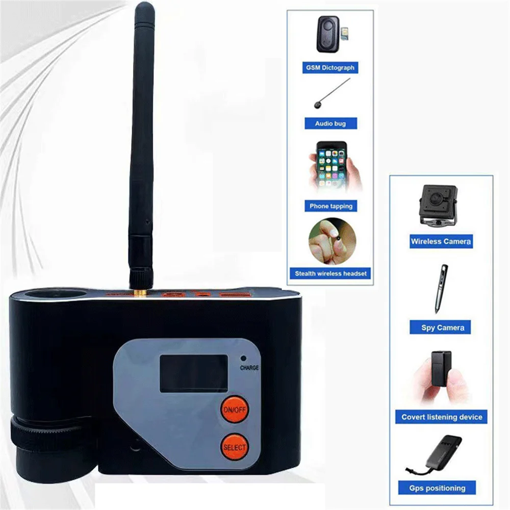 Laser Quét Hồng Ngoại Báo Chống Gián Điệp RF Đầu Báo Hồng Ngoại Camara Laser GSM WiFi Phát Hiện Tín Hiệu Camera Ống Kính Lấy Nét Quét