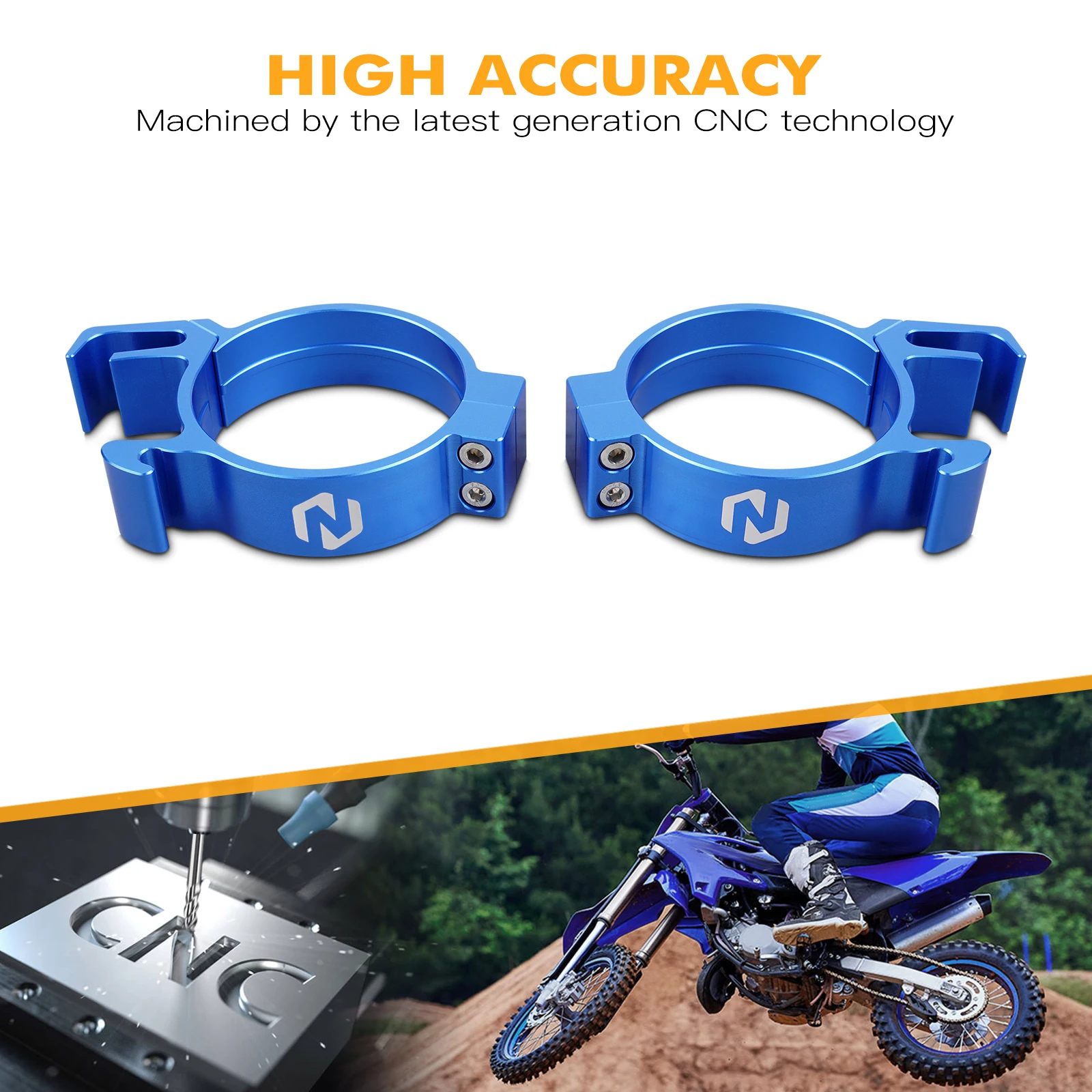 NICECNC para Yamaha YZ80 1993-2001 YZ85 2002-2018 2017 2016 2015 2014 2013 2012 2011 retenedor de guardabarros delantero de motocicleta de aluminio