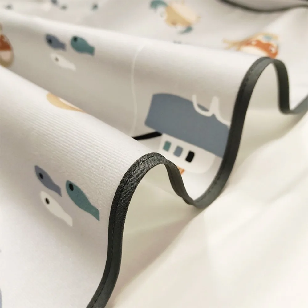 Soft Waterproof Urine Mat Cute Cartoon Breathable Diaper Changing Mat Cloth Bed Protector Diaper