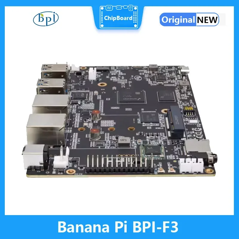 Banana Pi BPI-F3, SpacemiT K1,8 Core RISC-V Chip,4G LPDDR4 16G EMMC,2.0TOPs AI Computing Power Development Board