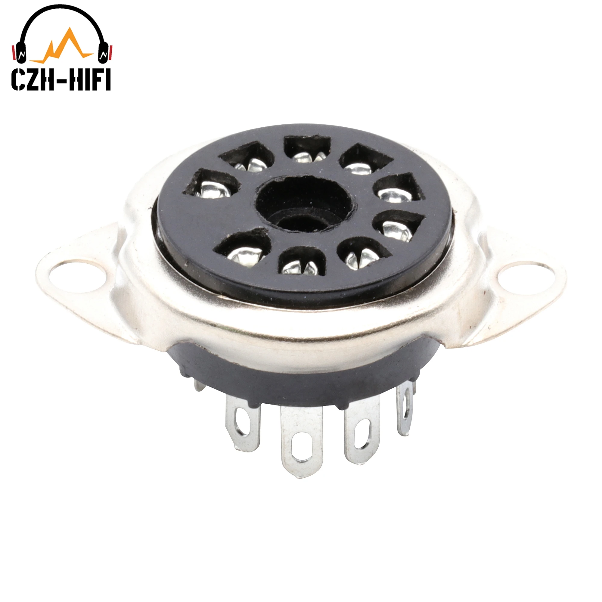 Base de válvula de enchufe de tubo de vacío de baquelita de 9 pines para amplificador E80CC,6DJ8,EL84, 6922,6BM8,12AX7,12AU7,12BH7,12BY7,ECC83,7188 DIY