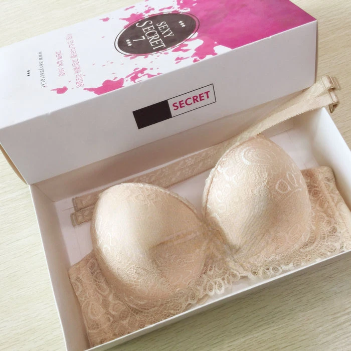 Female underwear Small Bra Without Steel Ring, Thickened Underwear Sexy bra Extra Thick 12cm Bra Side Breast
