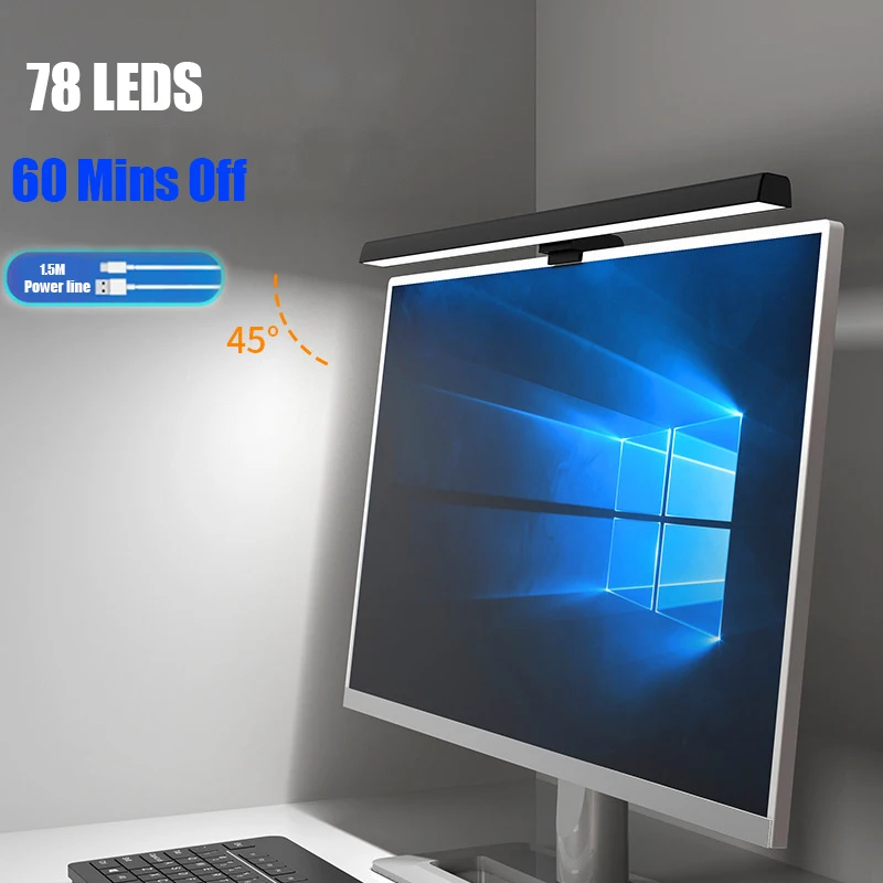 

Computer Laptop Screen Hanging Light Bar 330mm/500mm USB Lamp New Hanging Light Table Lamp Office Study Reading Light