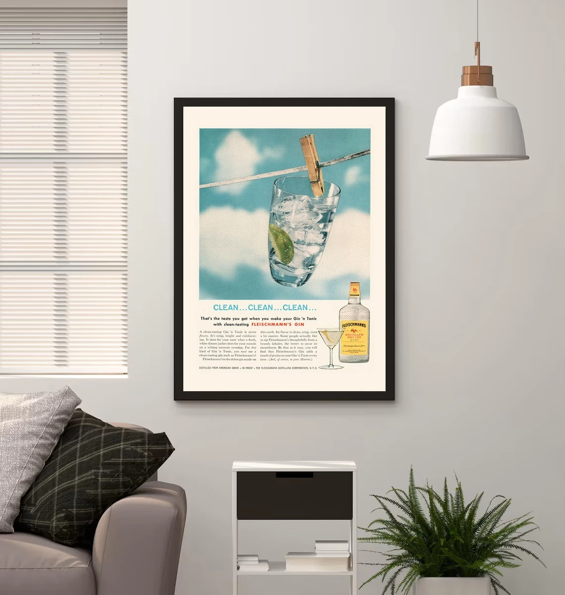 Vintage Gin Ad - Cl… - image