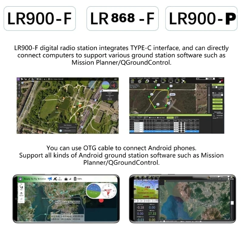 안정적인 고급 30KM RTK 데이터 라디오 LR900F/LR900P/LR868F RTK 전송